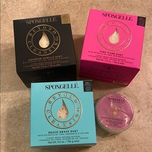4 BRAND NEW Spongelle body wash infused buffers